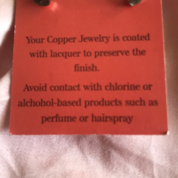 Rose gold antique look earrings NWT - Picture 3 of 3